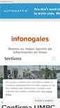 Mobile Screenshot of infonogales.com